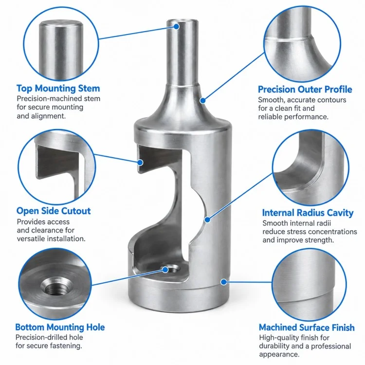 Precision CNC Machined Spur Gear Hub